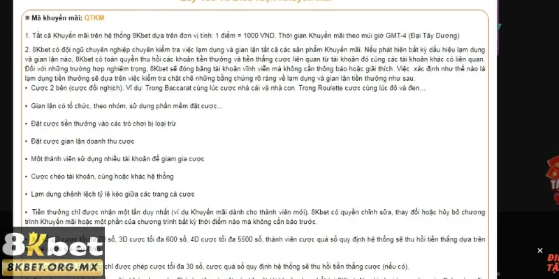 Các mục nên tránh vi phạm khi dùng ưu đãi