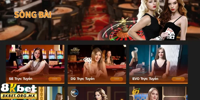 Không gian casino 8Kbet được đầu tư lớn