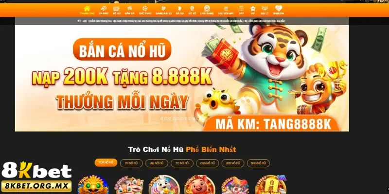 Nạp cược 8Kbet