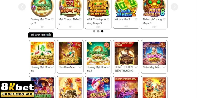 Tham khảo các đại diện slot tiêu biểu