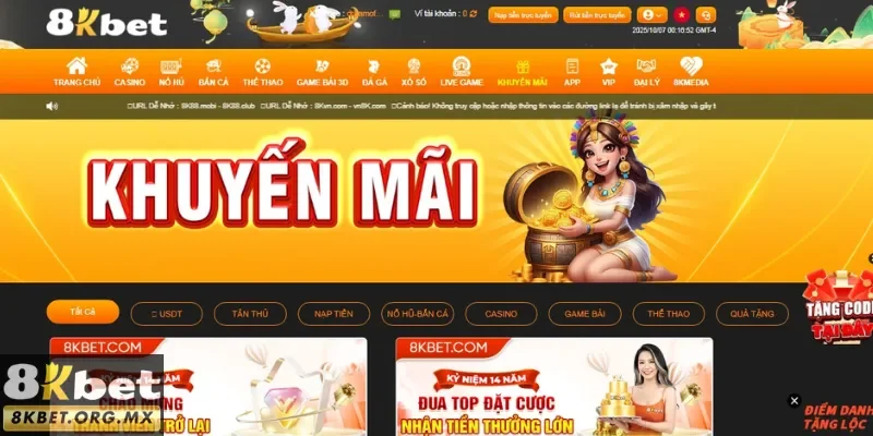 Tổng quát về khuyến mãi tại 8Kbet
